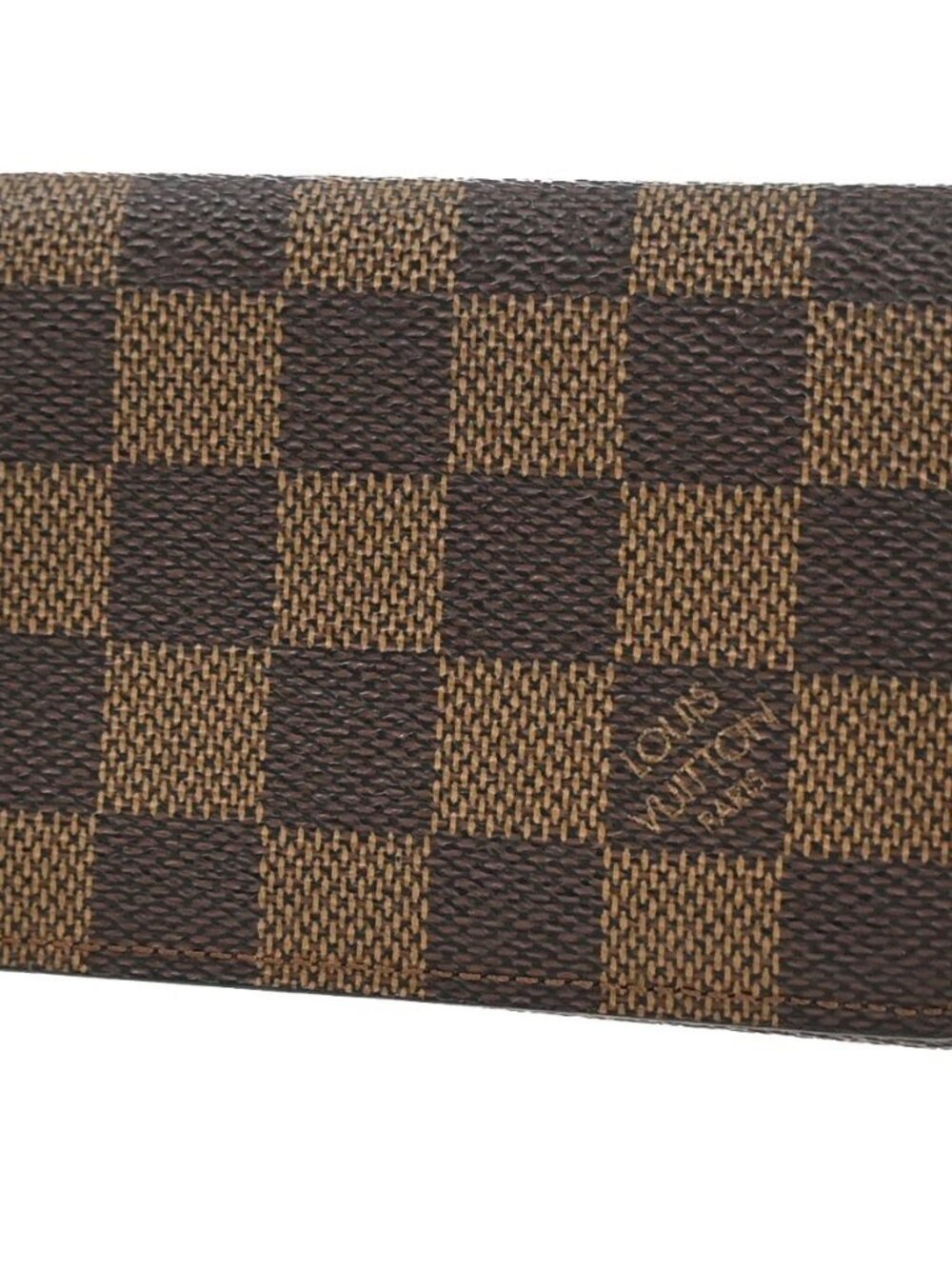 LOUIS VUITTON Cartes de Visite Card Case Damier Ebene Leather BN N62920 60KC594